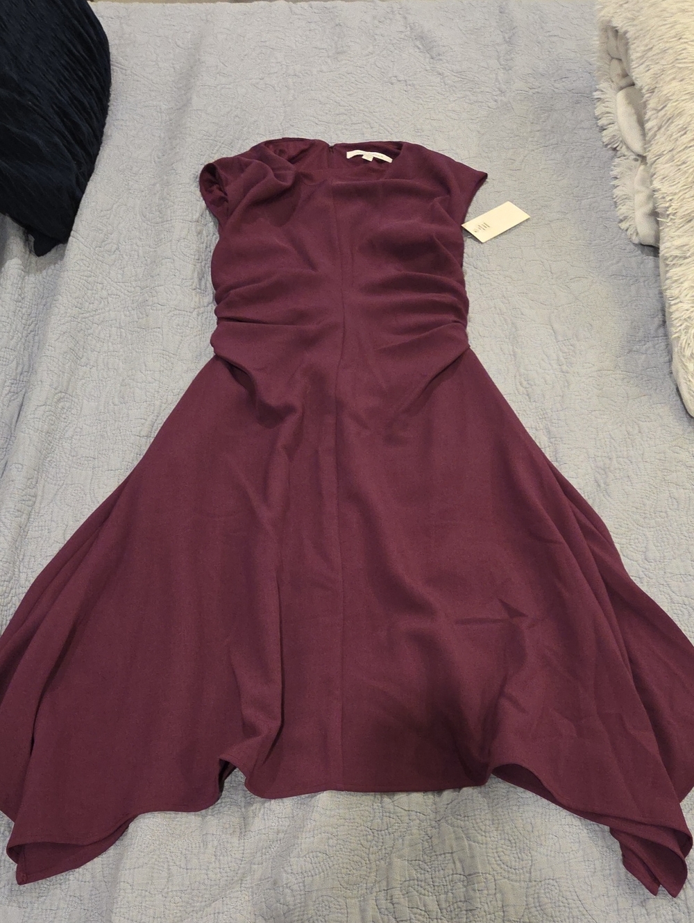 julia jordan Wine Purple Asymmetrical A-Line Dress Size 10, New With Tag!